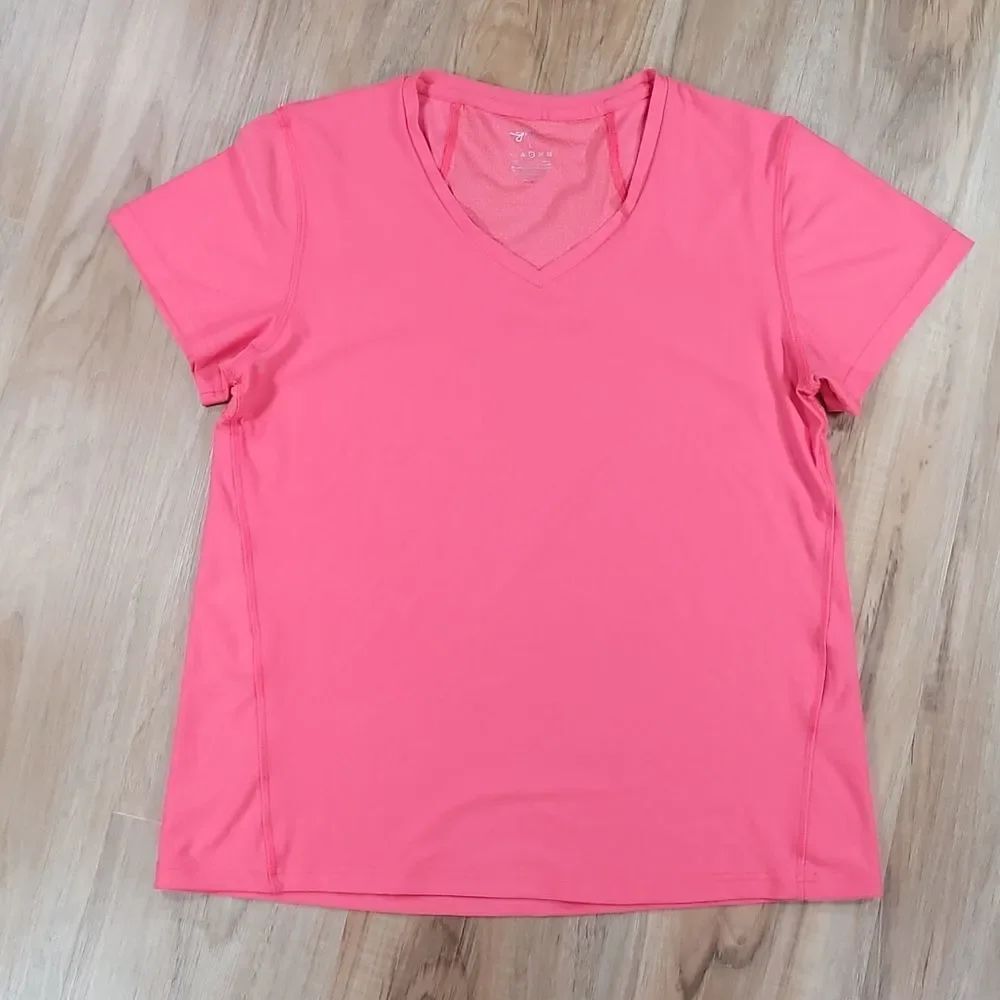 🔺️Gottex Pink Vneck Athletic Short Sleeve Top Large